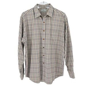 VTG L.L. Bean Plaid Flannel Shirt Gorpcore Cabincore Eclectic Grandpa Preppy